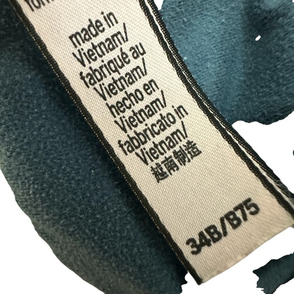 Victoria's Secret Body By Victoria Teal Blue Lace Push Up Bra, 34B - Picture 6 of 7